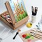 ARTIFY Table Sketch Box Easel Set, Desktop Artist Easel with 12 Colors Acrylic Paints, 13pcs Brushes, 4 Canvas Boards, Plastic Palette and 2 pcs Palette Knives, Gift for Artists, Kids, Adults